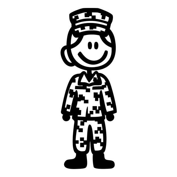 Car & Motorbike Stickers: Mother Soldier