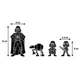 Car & Motorbike Stickers: Set 4X Darth Vader Family 2