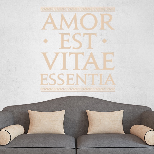 Wall Stickers: Amor Est Vitae Essentia