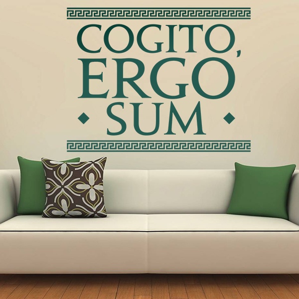 Wall Stickers: Cogito Ergo Sum