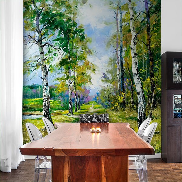 Wall Murals: Forest illustration