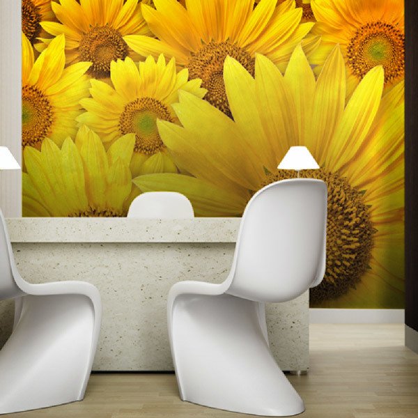 Wall Murals: Sunflowers