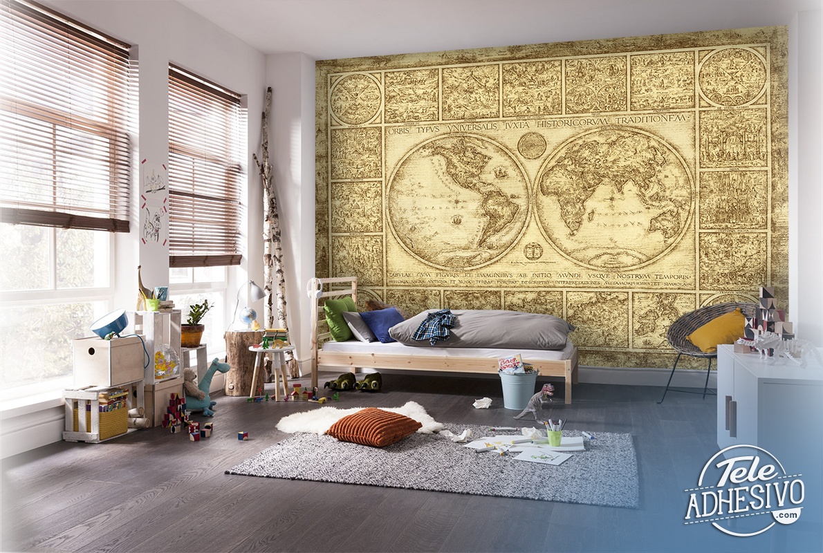 Wall Murals: World map Orvis Typus Universalis