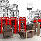 Wall Murals: London in Red 2