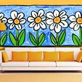 Wall Murals: Painted Flowers 2