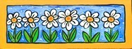 Wall Murals: Painted Flowers 3