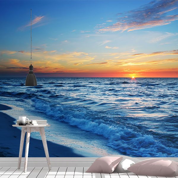 Wall Murals: Sunset on the shore
