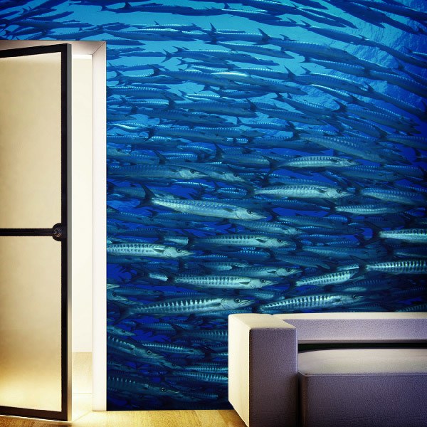 Wall Murals: Bank of fish