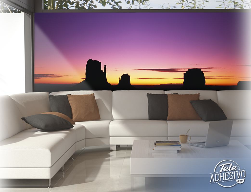Wall Murals: Sunset in the west