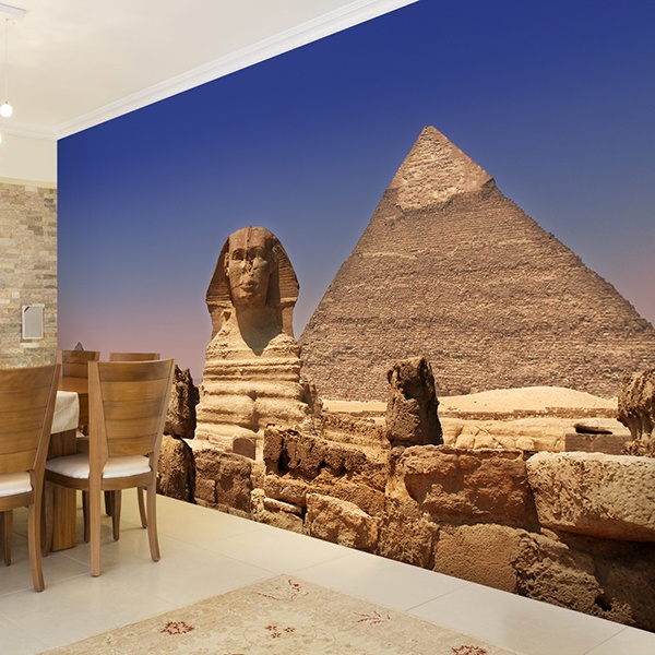 Wall Murals: Sphinx and Pyramids of Giza 0