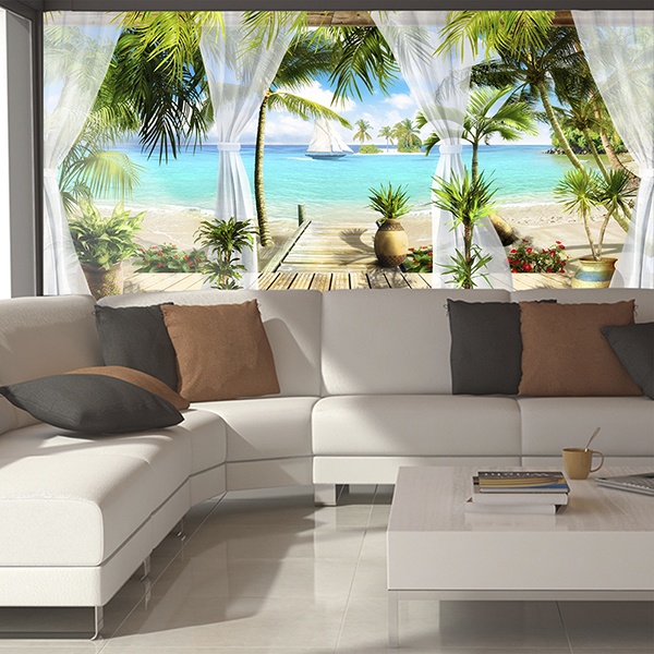 Wall Murals: Paradise beachfront