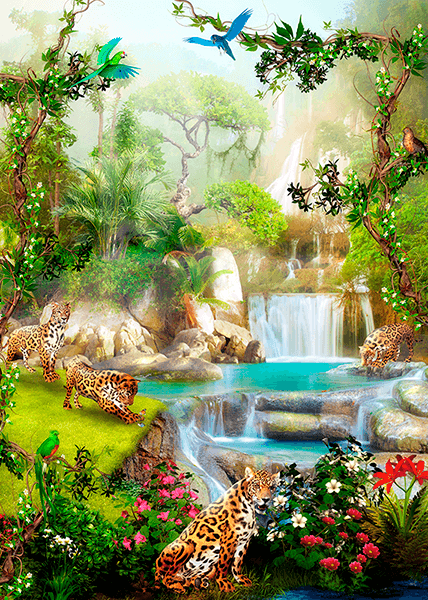 Wall Murals: Jaguar Paradise