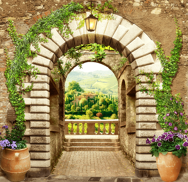 Wall Murals: Great door to the viewpoint