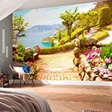 Wall Murals: Garden by the lake 2