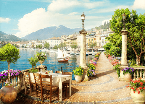 Wall Murals: Ride for coast Mediterranean