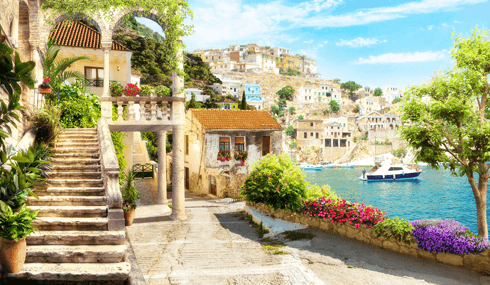Wall Murals: Village of Sicily