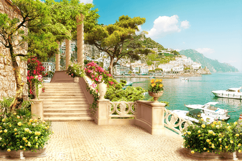Wall Murals: Seaside village