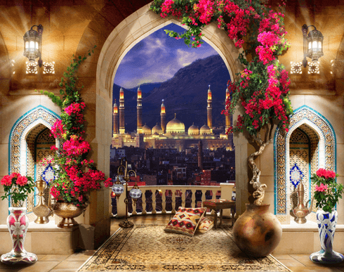 Wall Murals: Balcony in Istanbul