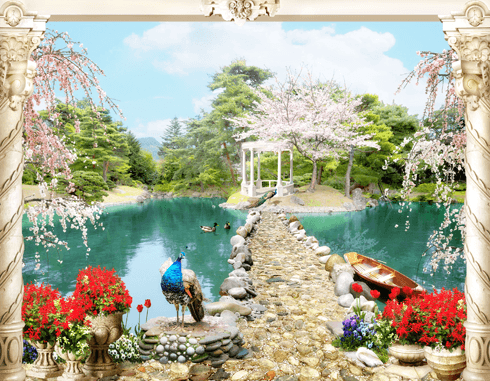 Wall Murals: Lake magic