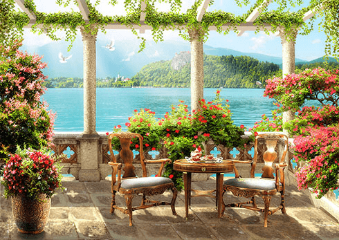 Wall Murals: The Lake terrace