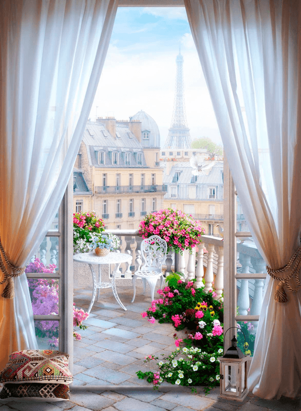 Wall Murals: Terrace in Paris