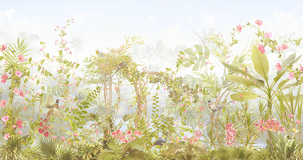 Wall Murals: Partridges in the undergrowth