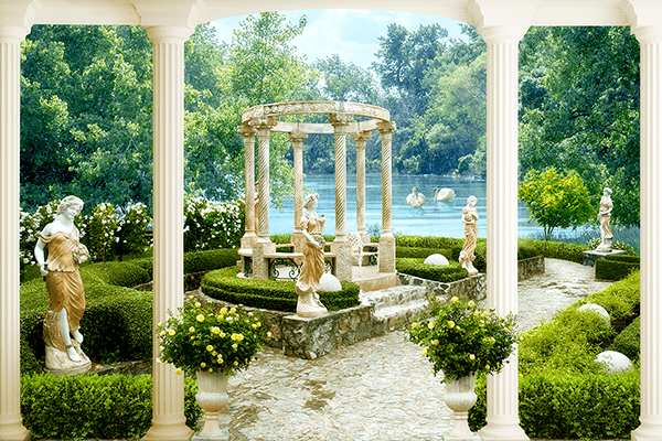 Wall Murals: Pompeii Garden