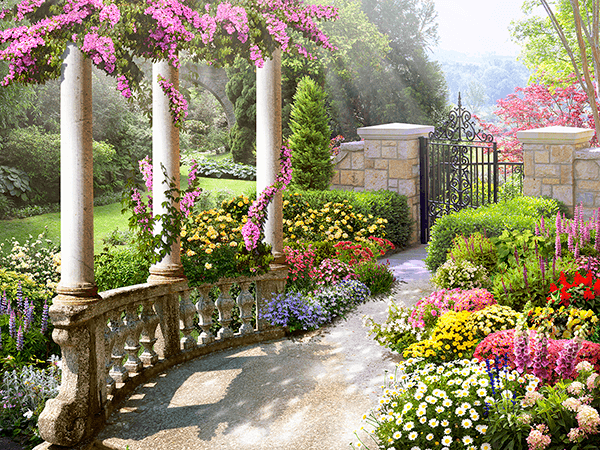 Wall Murals: The garden of the goddess Flora