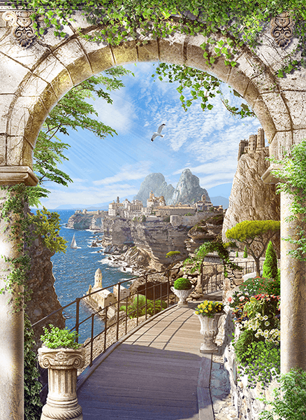 Wall Murals: The arch of the cliffs