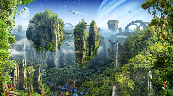 Wall Murals: Fantasy world