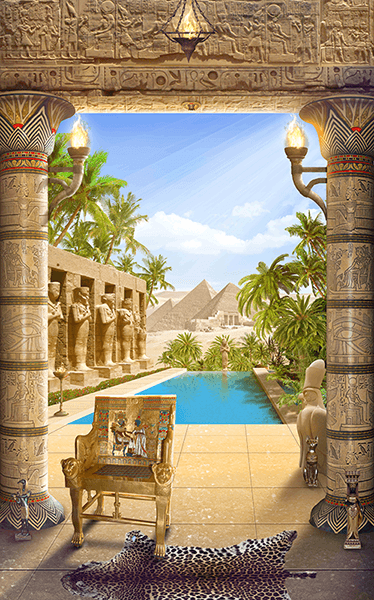 Wall Murals: Egyptian temple