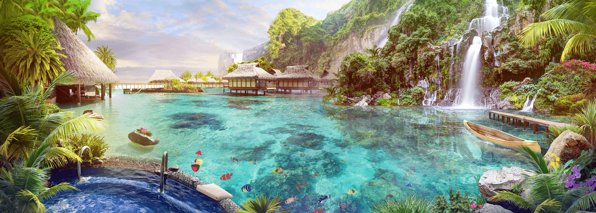 Wall Murals: Lake Polynesia