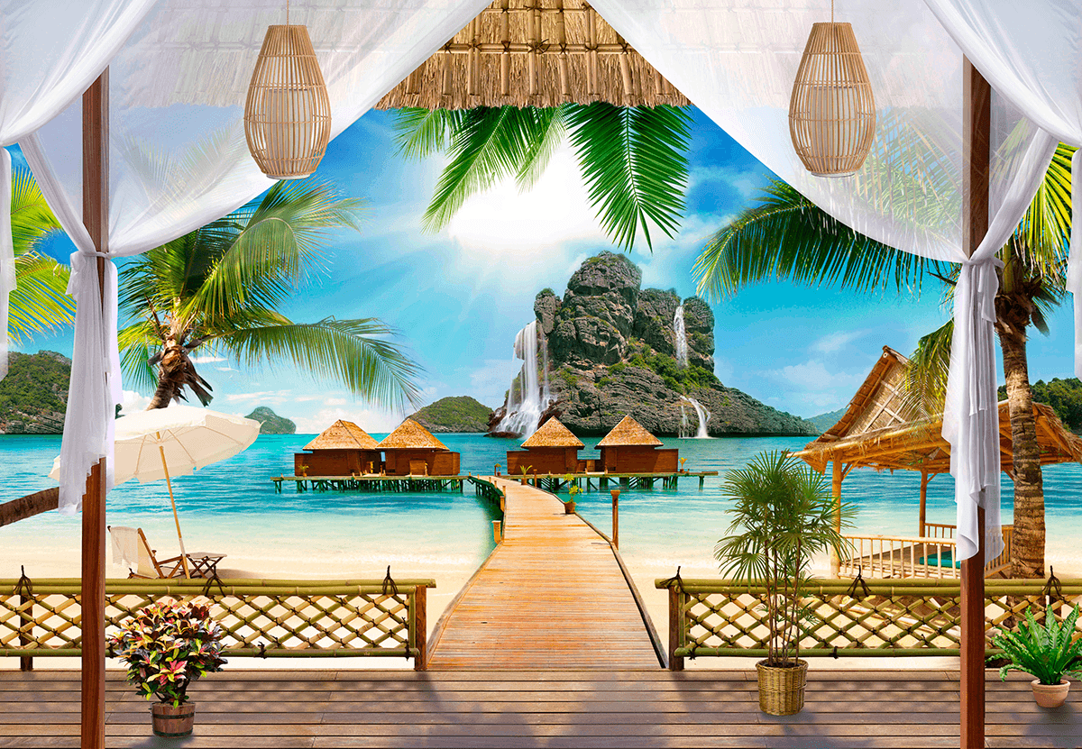 Wall Murals: Porch polynesia