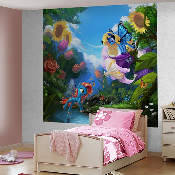 Wall Murals: My little pony Flowers