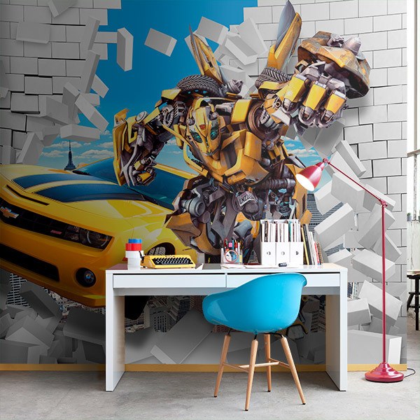 Wall Mural Transformers Bumblebee Photo Wallpaper Children's, Kids
