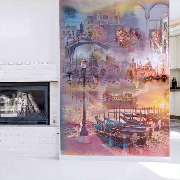 Wall Murals: Collage Venice 0