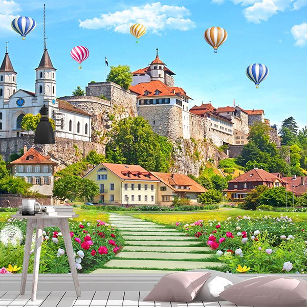 Wall Murals: Fortified Village 0
