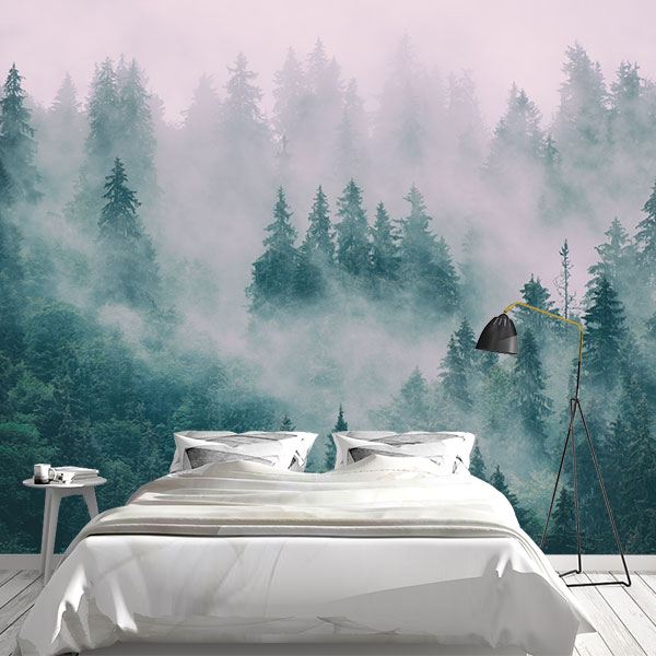 Wall Murals: Pines in the Mist 0