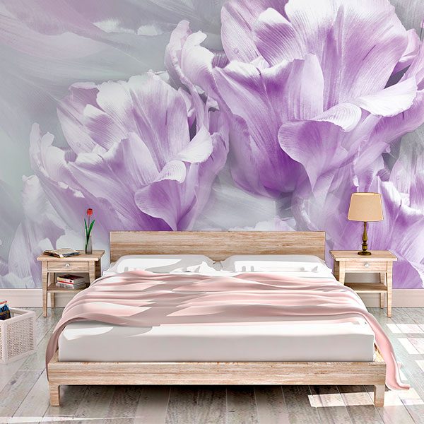 Wall Murals: Purple Flowers 0