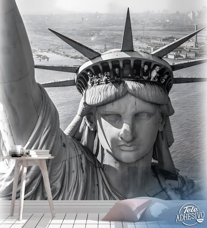 Wall Murals: Statue of Liberty overlook