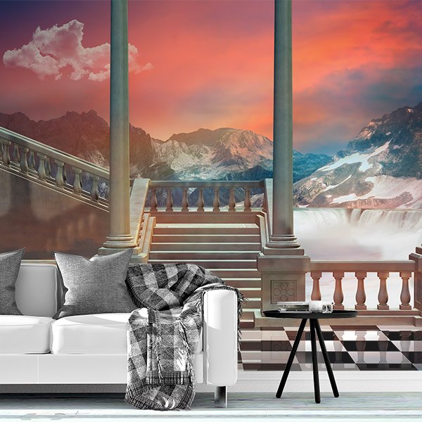 Wall Murals: Stairway to the mountains