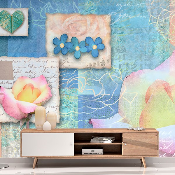 Wall Murals: Collage of Roses