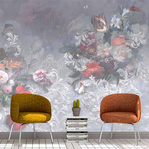 Wall Murals: Floral paintings  0