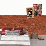 Wall Murals: Rustic red brick texture 2
