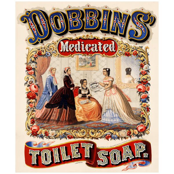 Wall Murals: Dobbins medicated toilet soap