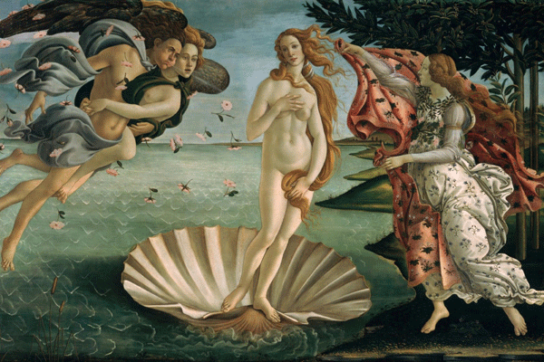 Wall Murals: Birth of Venus, Botticelli