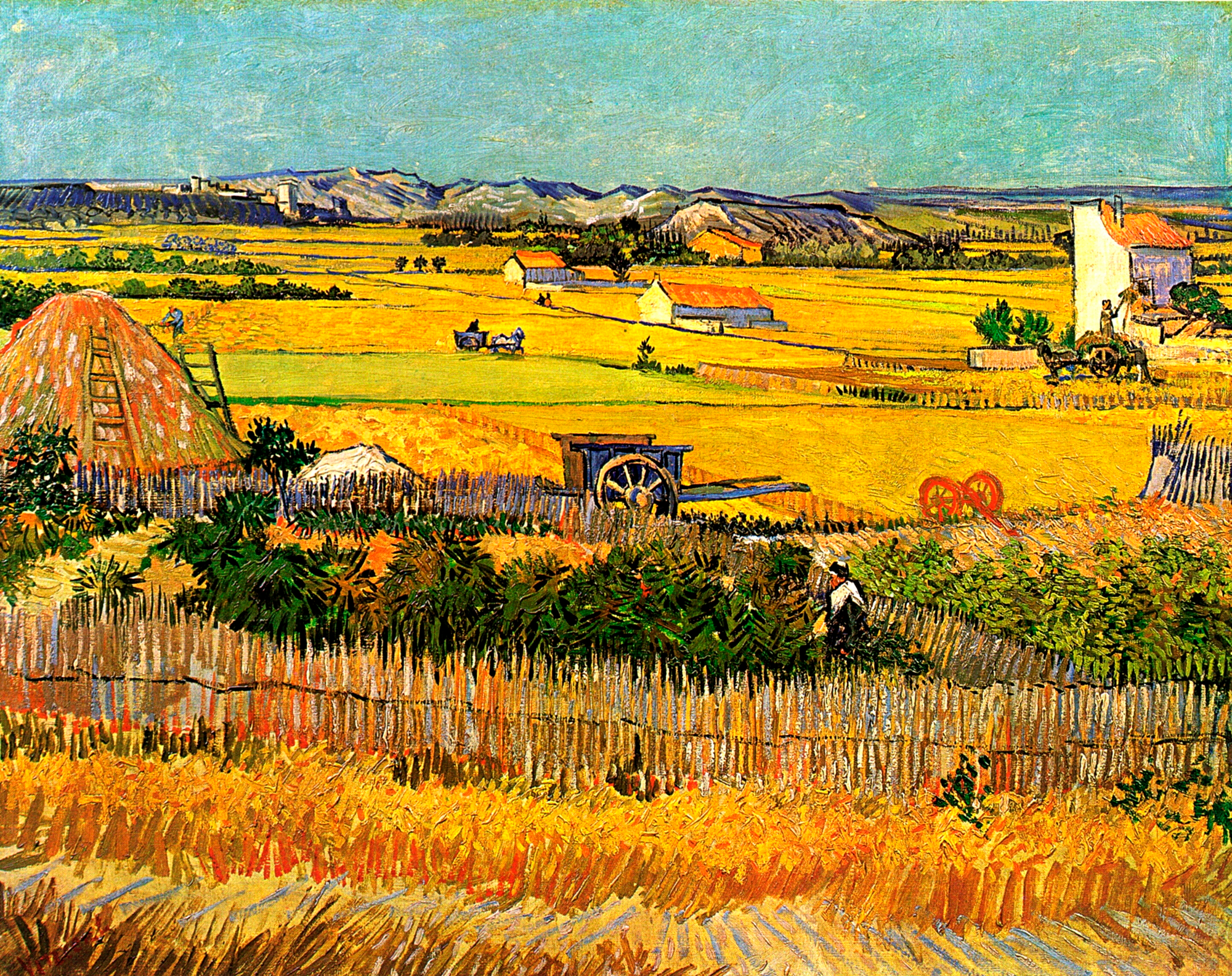 Wall Murals: Harvest at La Crau, Van Gogh