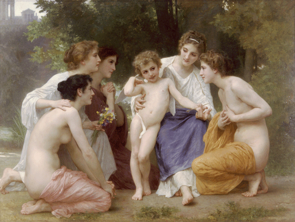 Wall Murals: The admiration, Bouguereau