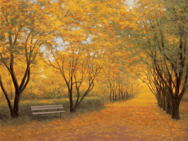 Wall Murals: Golden Autumn (Diane Romanello)