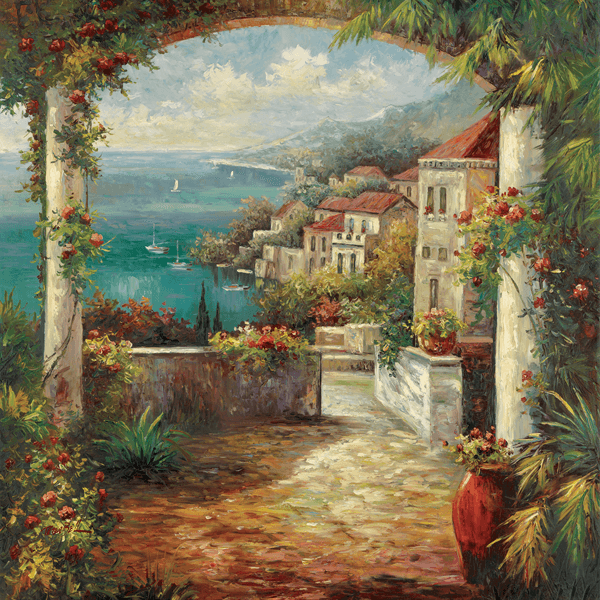 Wall Murals: View of Veranda, Peter Bell